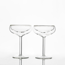 OUTSET Coupe Glasses, Set Of 2 In Champagne
