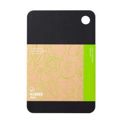 RUBBER RUBBER Nbd001 Cutting Board, Synthetic Rubber, Black, M, Made In Japan 11.8 X 7.9 X 0.3 Inches (300 X 200 X 8 M