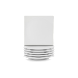 10 STRAWBERRY STREET Simply Coupe Square Dish 6" Appetizer Plate, Set Of 6