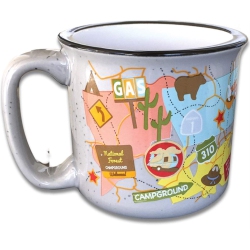 CAMP CASUAL Cc-004Tmg Travel Map Mug Cbxbo
