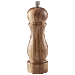 LAGOSTINA Acacia Wood Pepper Mill, 7" (18Cm), Wood