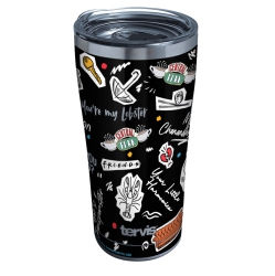 TERVIS Friends Collage Triple Walled Insulated Tumbler Travel Cup Keeps Drinks Cold & Hot, 20OZ Legacy, Stainless Steel