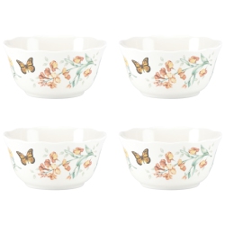 LENOX 856406 Butterfly Meadow Melamine 4-Piece All-Purpose Bowl Set