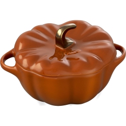 STAUB Ceramic 24-OZ Pumpkin Cocotte - Burnt In Orange