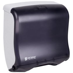 SAN JAMAR T1755 Ultrafold Fusion Towel Dispenser, Fits 400 Multifold/240 C-Fold Towels-Black Pearl