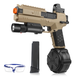 KUBLAI Gel Ball Blaster X6 With Drum, Manual & Automatic Dual Mode Splat-Blaster X2 Upgrade Version, 150Ft Range, Ages 14+