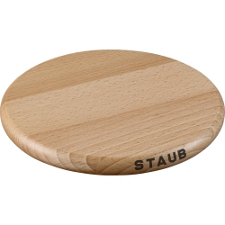 STAUB 6" Round Magnetic Wood Trivet
