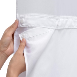 CONBO MIO 3 Pack Snap In Shower Curtain Liner Replacement Removable Liner (3, 70" W X 54" H (for 71X74 Shower Curtain))