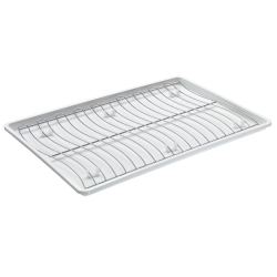 METALTEX 320460 Flat Dish Drainer Wavetex In White