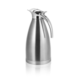 NEUFDAY 2L Coffee Tea Pot, Stainless Steel Coffee Pot Double Wall Vacuum Insulated Thermo Jug Hot Water Bottle 2L (Silver)