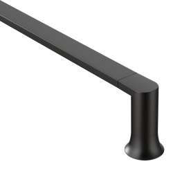 MOEN Bh3824Bl Genta Modern 24-Inch Towel Bar, Matte In Black
