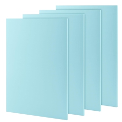 LEXININ 4 PCs 8.3 X 11.8 Inch Large Rubber Stamp Carving Blocks, Linoleum Stamp Block for Engraving Crafts, Print.. In Blue