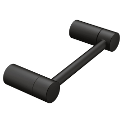 MOEN Yb0408Bl Align Pivoting Double Post Modern Toilet Paper Holder, Matte In Black