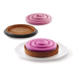 SILIKOMART - Silicone Mould - Mini Tarte Twist, Grey, 318Ml In Platinum