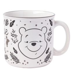 SILVER BUFFALO Buffalo Disney Winnie The Pooh Fall Leaves Pattern Ceramic Camper Mug, 20 Ounces
