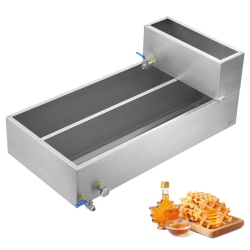 VEVOR 47 Gallon Maple Syrup Evaporator Pan, 683 Cups Of 8.8OZ Maple Syrup, Flat Pan \w Thermometer, 2 Valves And 3 Heating Methods, 304 Stainless