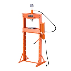 VEVOR Hydraulic Shop Press, 20 T H-Frame Pneumatic Shop Press \w Press Plate, Stable Garage Floor Adjustable Hydraulic Press \w Triangular Support