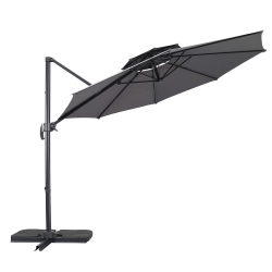AINFOX 10Ft Cantilever Patio Umbrella Large Offset Hanging Outdoor Shade