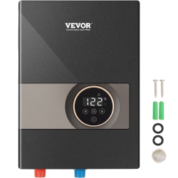 VEVOR 8Kw Instant Water Heater, On Demand Electric Tankless Water Boiler, Digital Temperature Display & Easy Installation & 24-Hour Water Supply