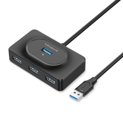 THE WAY USB 3.0 High-Speed Hub Hub One to Four 4-Port Laptop Hard Drive Expansion Dock USB Splitter - 1.5 Meters 4-Port USB 3.0 Square Hub Us014