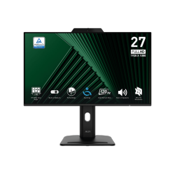 MSI 27" Conferencing Monitor, Ips, 1920 X 1080 (Fhd), 120Hz, Built-In Webcam And Speaker, Height Adjustable (Pro Mp272Pmg)