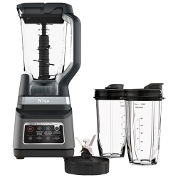 NINJA Refurbished (Good) Professional Plus Blender Duo Auto-Iq 1400W Countertop Blender W/ Nutri Cups -Black/stainless Steel Bn751C