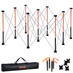 VEVOR 4.15 X 4.15 Ft Portable Folding Workstand, Collapsible Workbench, 3500 Lbs Weight Capacity, No Assembly Foldable Work Stand \w Storage Bag