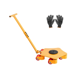 VEVOR Machine Skate, 8800 Lbs Machinery Moving Skate, Machinery Mover Skate \w 360° Rotation Cap And Pu Swivel Rollers, Heavy Duty Industrial