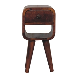 ARTISAN FURNITURE Solid Wood Extra Mini Chestnut Curve Lower Bedside