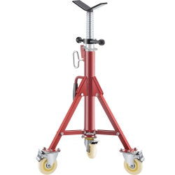 VEVOR Pipe Stand, Pipe Jack Stand, V Head Pipe Stand Adjustable Height 28-52 Inch, Pipe Jack Stands \w Casters 882 Lb, Folding Portable Pipe Stands