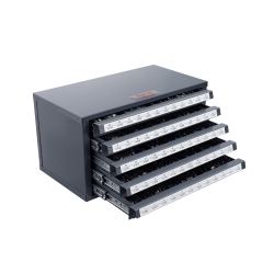 VEVOR Drill Bit Dispenser Cabinet, Five-Drawer Drill Bit Organizer Cabinet for 1 to 60 Steel Drill Dispenser Organizer Cabinet \w Labels, Stackable