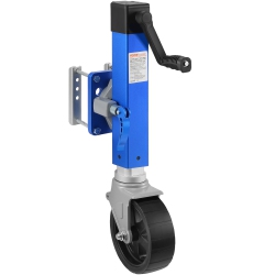 VEVOR 1600 Lbs Trailer Jack \w Wheel, Heavy Duty Swivel Boat Trailer Jack Pp Single Wheel, 10" Lift, Bolt-On Trailer Tongue Jack \w Ergonomic Handle