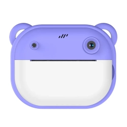 THE WAY New Children's Polaroid, Printing Camera, HD Dual-Lens Photo And Video Toy, 4Mp HD 1080P - Without Memory Card +32G In Purple
