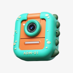 THE WAY Cartoon Mini Flip Lens Print Children's Camera, Polaroid Student Digital HD Camera, 2.4 Inch Ips HD Screen, Suitable for Girls And Boys -