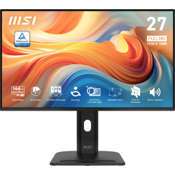 MSI 27" 1920 X 1080 (Fhd) 144Hz 1Ms (Mprt) / 4Ms (Gtg) Ips Monitor Tilt Swivel Height And Pivot Adjustable, Speaker (Pro Mp275Pg E14)