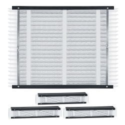 VEVOR 20 X 25 X 4 Furnace Filter, Merv 11 Hvac Ac Filters, 12-Month Electrostatic Pleated Air Conditioner Filters, 4-Pack (Actual Size: 20.47 X 25.20