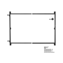 VEVOR Fits 36 to 60 In Gate Building, Up From 6 to 7 Ft High Fence, Adjustable Gate Building Kit, Anti Sag Full Gate Frame Kit \w Latch Lock And