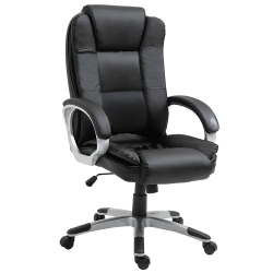 KEPOOMAN High Back Executive Office Chair Adjustable Desk Seat Swivel Pu Leather Computer Chair With Padded Armrests