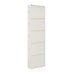 CEHA CANADA Ayk 5-Door Metal Shoe Cabinet With Side Ventilation - In White