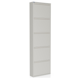 CEHA CANADA Ayk 5-Door Metal Shoe Cabinet - In White