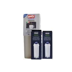 DELONGHI AND PULY Delonghi Water Filter And Puly Espresso Descaler Kit, Includes 2 Delonghi Filters And 1 Puly Descaler (2X125Ml), Coffee Machine