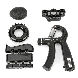 MYACUC Adjustable Hand Grip (5-60Kg) Strength Strengthener Trainer Full Set With Counter Wrist Forearm And Hand Exerciser for Muscle