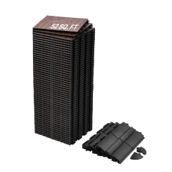 VEVOR 12.4 X 12.4 In 52 Piece Dance Floor Tiles, Interlocking Dance Flooring, Portable Dance Practice Floor With Cushioned Base