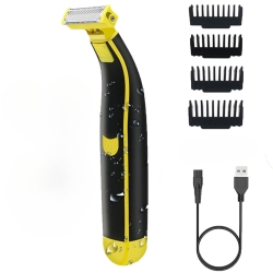 MYACUC Full Body Shaver, USB Rechargeable Portable Electric Beard Trimmer, Wet And Dry Shaver for Men And Women