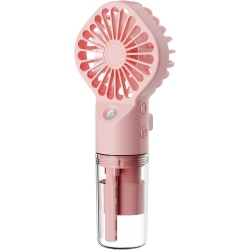THE WAY Spray Fan Mini Handheld Small Fan USB Charging Portable Fan Spray Humidification Outdoor Fan Two In One Spray Fan Mini Fan Four Speed Beauty
