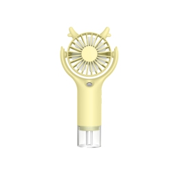 THE WAY 2025 USB Mini New Water Mist Fan Portable Summer Handheld Rechargeable Handheld Water Mist Air Conditioner Fan In Yellow