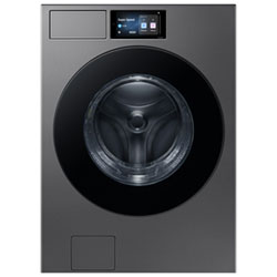 Samsung 6.1 Cu. Ft. High Efficiency Front Load Steam Washer (WF90F53ADSA5) - Dark Steel
