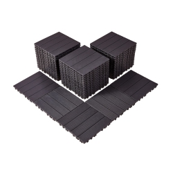 VEVOR 54 Pack Interlocking Deck Tiles, 12"x12" 54 Sq. Ft Plastic Waterproof Outdoor Flooring All Weather Use, Patio Floor Decking Covering Tiles For
