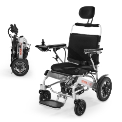 VEVOR Electric Wheelchair for Adults, 300Lbs Capacity \w Adjustable Backrest, Foldable Lightweight Motorized Wheelchair, 13-Mile Range, All-Terrain
