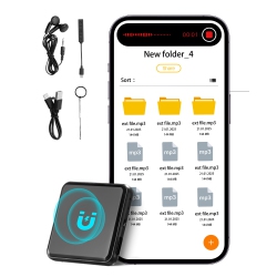 VEVOR 128GB Magnetic Voice Activated Recorder, Digital Voice Recorder \w Playback, 8730 Hours Recording Storage 100 Hours Battery Time, USB-C Audio